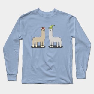llamas with hats. Long Sleeve T-Shirt